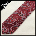 Cheap 100%Silk Jacquard Woven Red Paisley Wedding Mens Wholesale Neckties